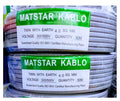 Matstar Twin With Earth Electrical Wire 90Mtrs Roll Size 4.0 MM